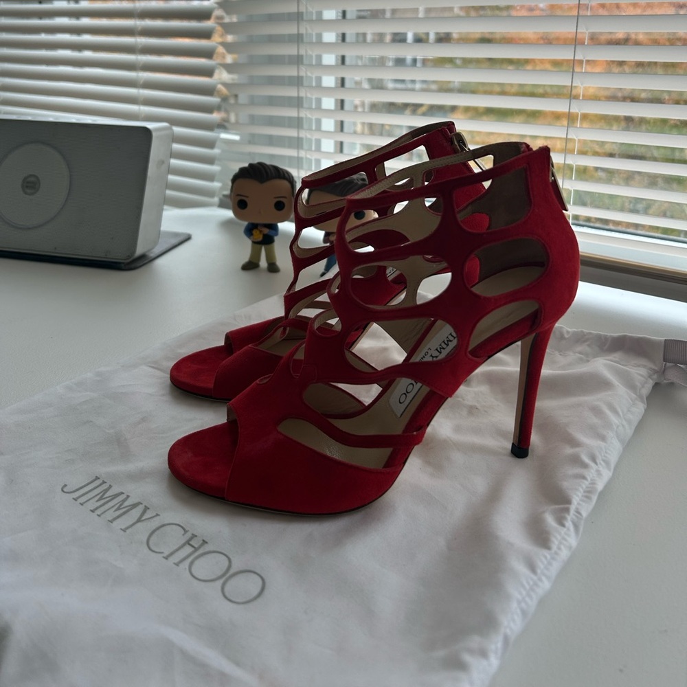 Jimmy Choo Scarlet Cutout Sandals